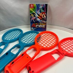 Mario Tennis Aces Bundle w/ 4 tennis rackets (Switch)